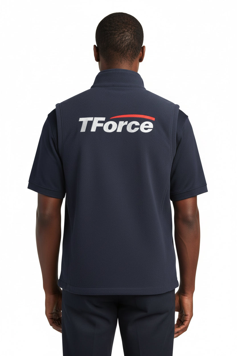 Front & Back Logo Value Fleece Vest