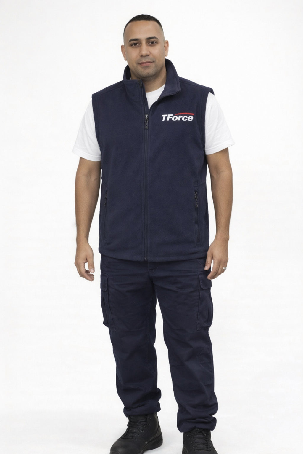 Front & Back Logo Value Fleece Vest